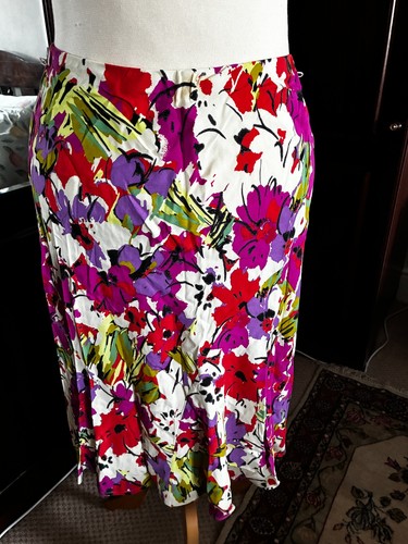Floral skirt elasticated - skirt,,