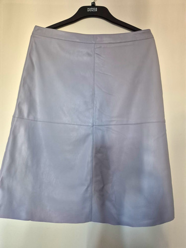 Grey faux leather lined - m&s,