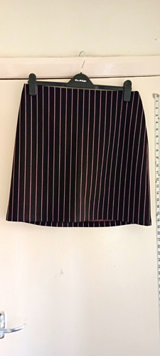 Womens black red striped - m&s,