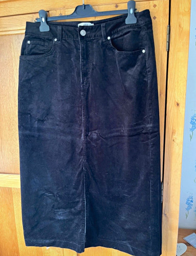 Black corduroy knee - m&s,