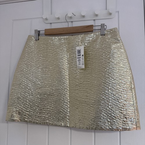 Bnwt gold crinkle mini - m&s,