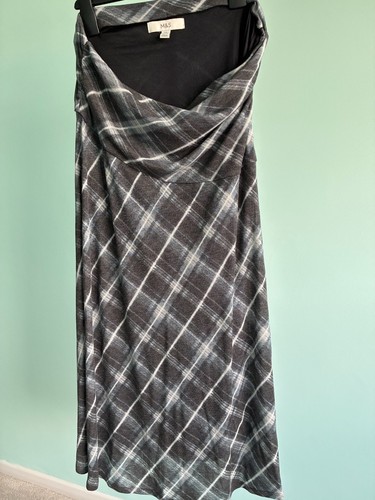 Petite grey check ruched - grey,
