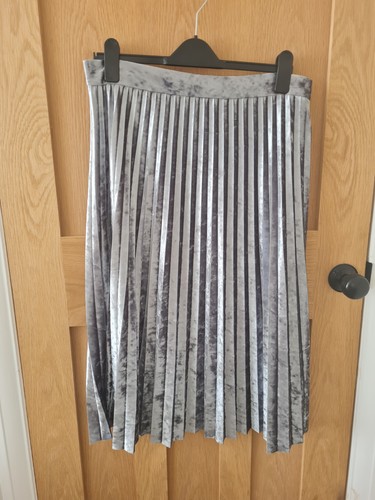 Silver crushed velvet - silver,