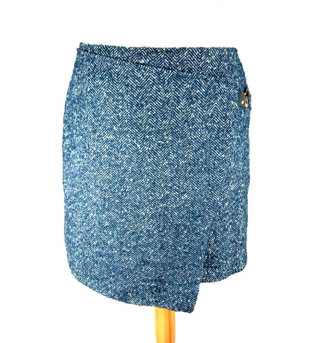 Woven mini skirt - -,