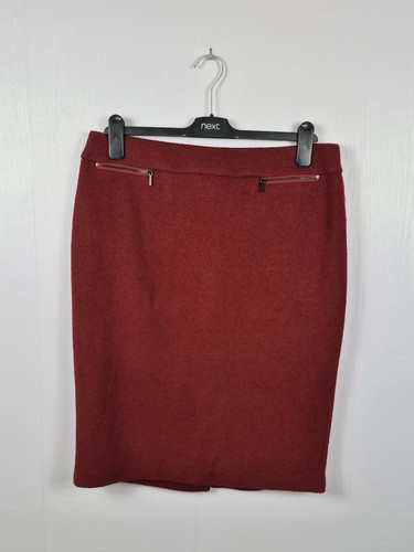 Wool blend pencil skirt - m&s,