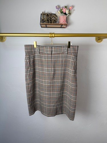 Size brown check midi - 14,