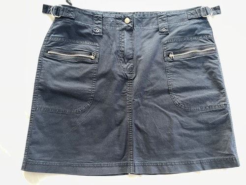 Dark navy blue mini skirt - blue,