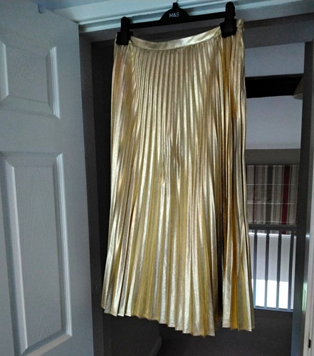 Women gold pleated - gold,