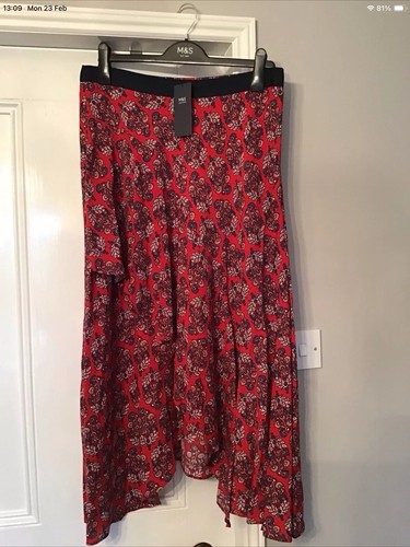 Bnwt red floral - m&s,