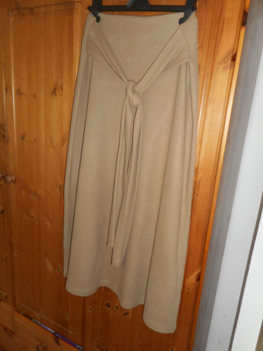 Long beige tie fronted - m&s,